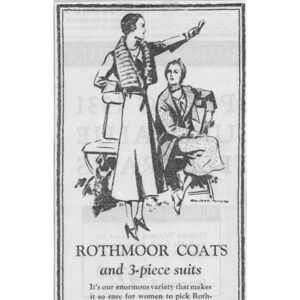 1931 Vintage Print Ad Rothmoor Coats Ladies 3 Piece Suits Art Deco Fashions